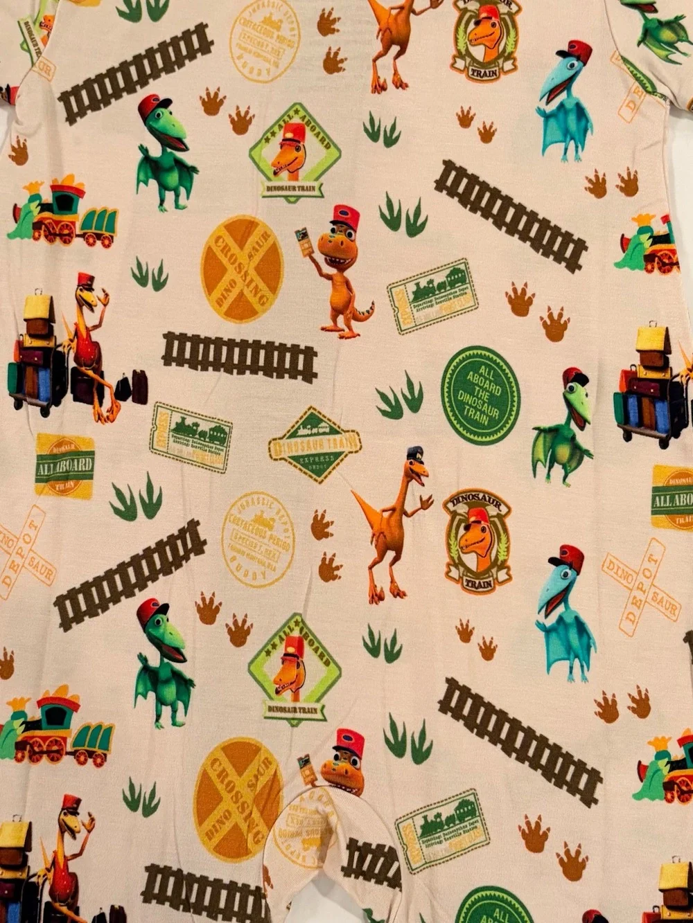 Emerson and Friends Dinosaur Train bamboo baby shortie romper sz 18-24 month NWT